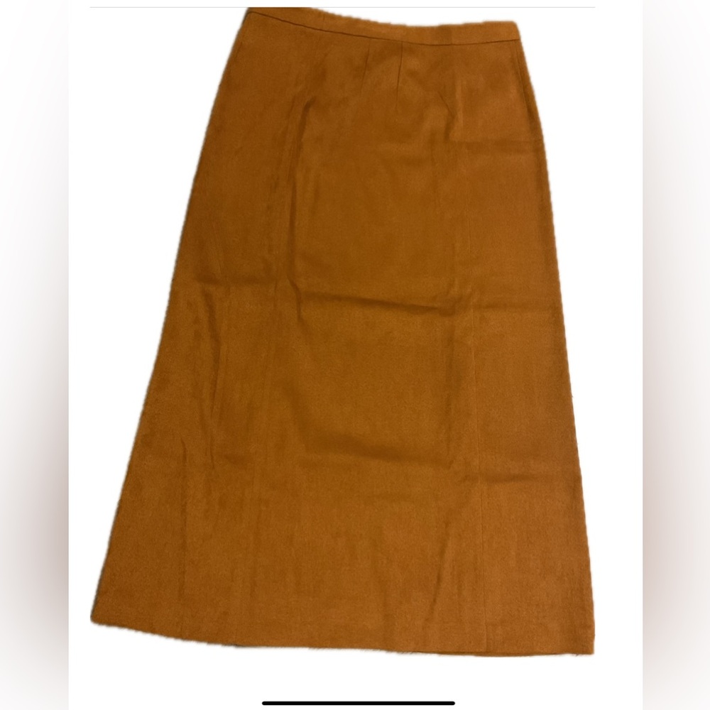 ***Mac & Jac ***Stylish Women's Carmel /Tan MicroSuede Maxi Skirt